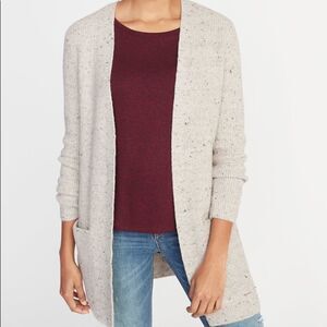 ✨ OLD NAVY Neutral Shaker Stitch Long Sleeve Open Cardigan Sweater✨